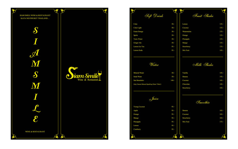 Artwork product: Siam Smile Wine & Restaurant 