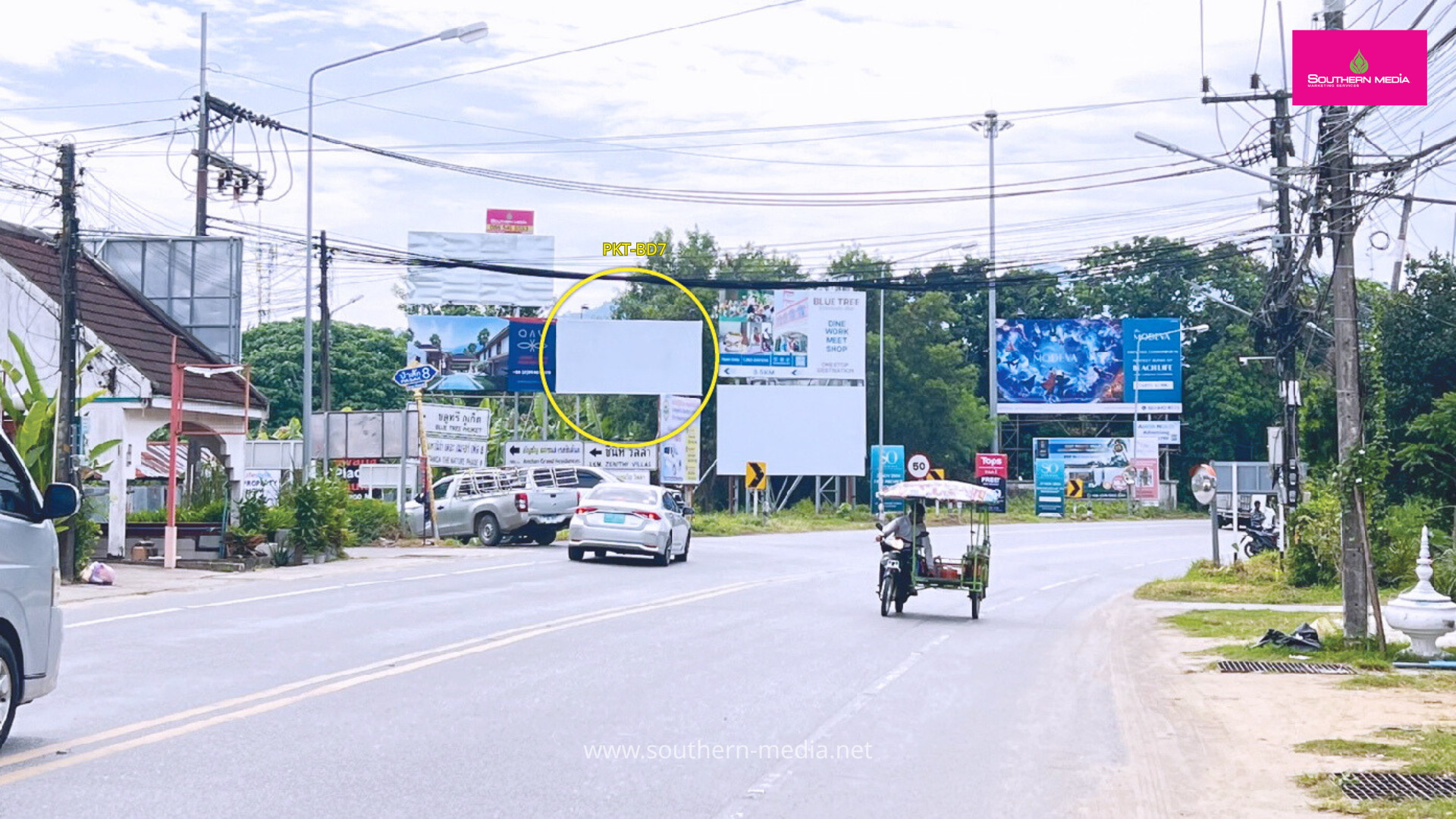 PKT-BD7 ป้ายบิลบอร์ด,ป่าสักซอย8,ป้ายให้เช่า,Billboard