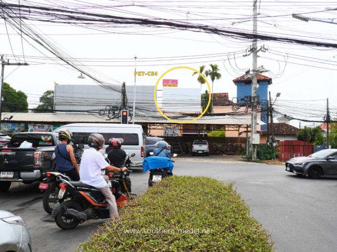 PKT-ฺCE4, ป้ายบิลบอร์ด, ถนนเจ้าฟ้าตะวันออก, road, ป้ายให้เช่า, Billboard, ไทวัสดุ, วัดฉลอง, Chalong, ตำบลฉลอง, Chalong Temple